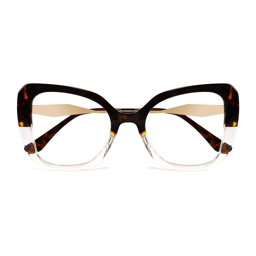 Cryder Eyeglasses in Warm Tortoise & Clear