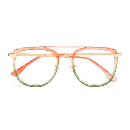 Simi Eyeglasses in Pink & Emerald Green