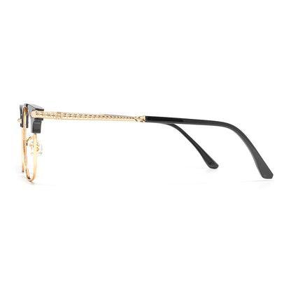 Reiz Eyeglasses in Black & Gold