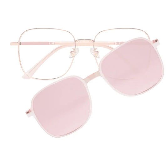 Karine Eyeglasses in Rose Gold & Pink