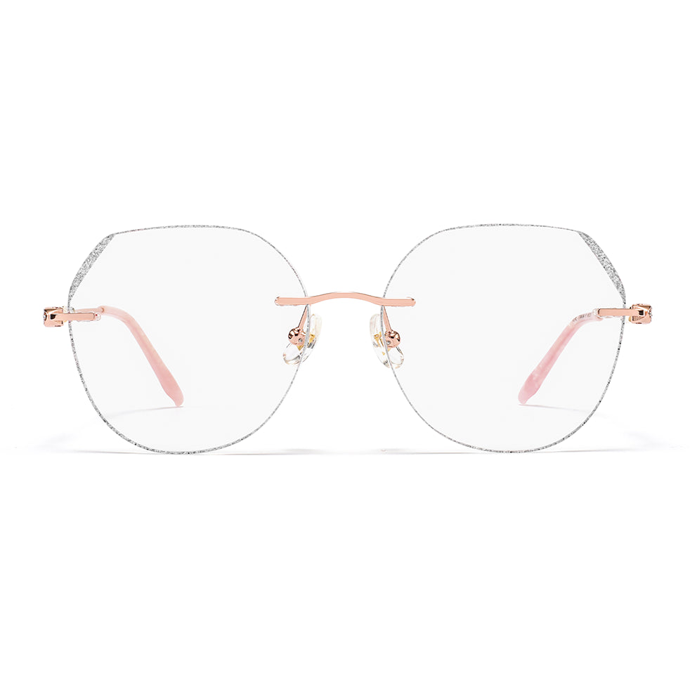 Fauna Eyeglasses in Rose Gold & Silver