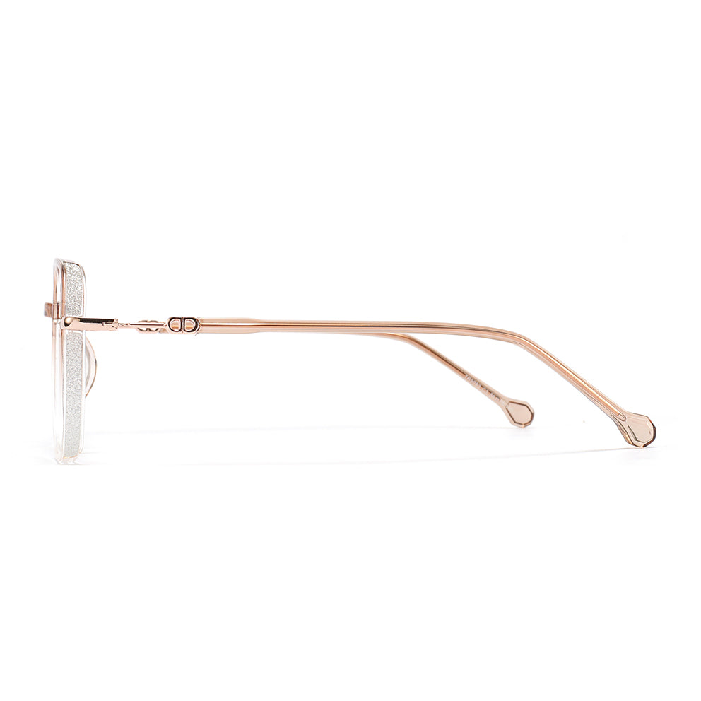 Gerda Eyeglasses in Brown & Clear