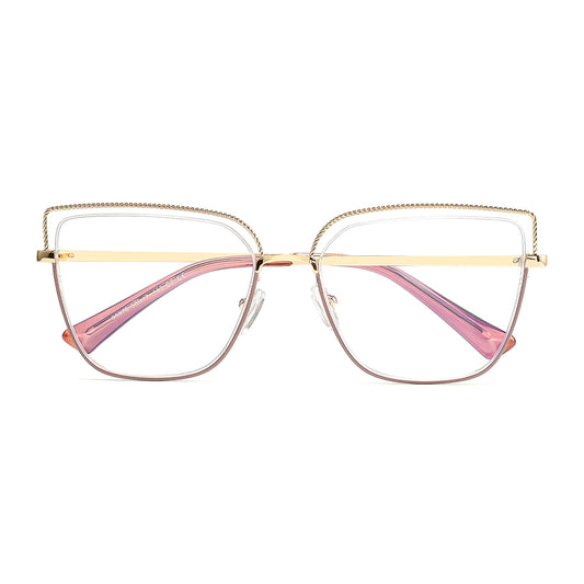 Loes Eyeglasses in Purple & Gold