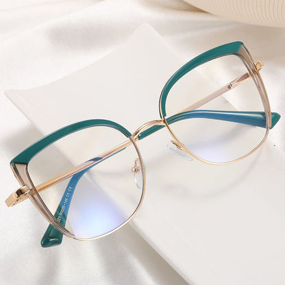 Falisha Eyeglasses in Dark Green & Grey