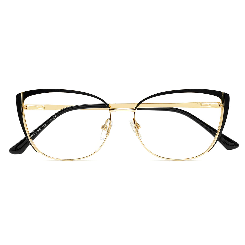 Talisha Eyeglasses in Black & Gold