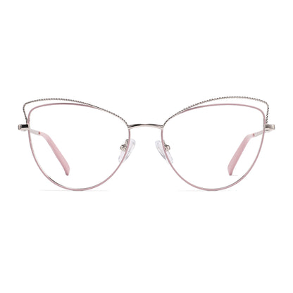 Salley Eyeglasses in Purple & Silver