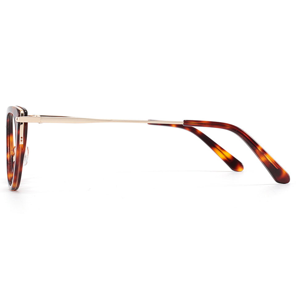 Flossie Eyeglasses in Warm Tortoise