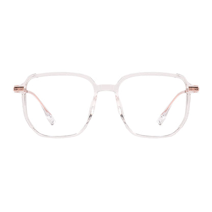 Romola Eyeglasses in Clear & Rose Gold