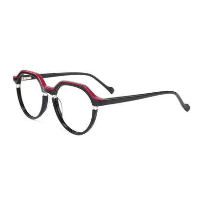 Sierra Eyeglasses in Black & Red