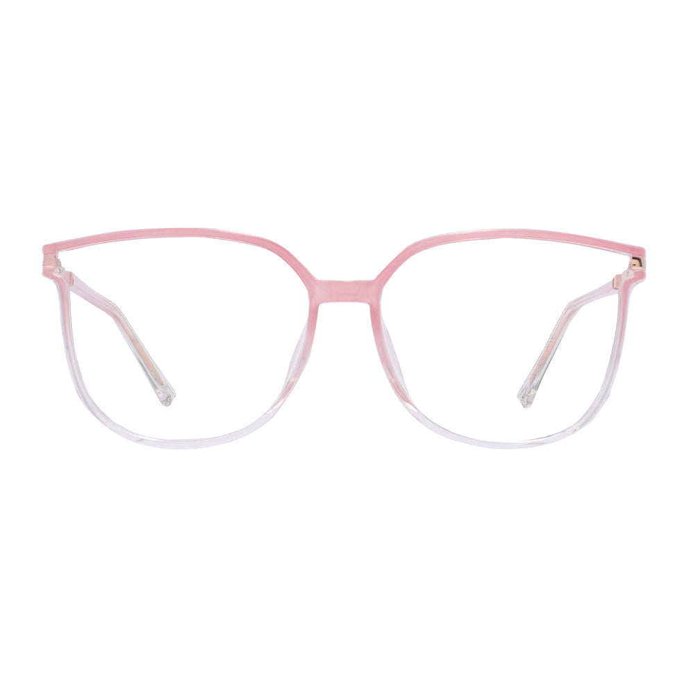 Aysun Eyeglasses in Coral & Clear