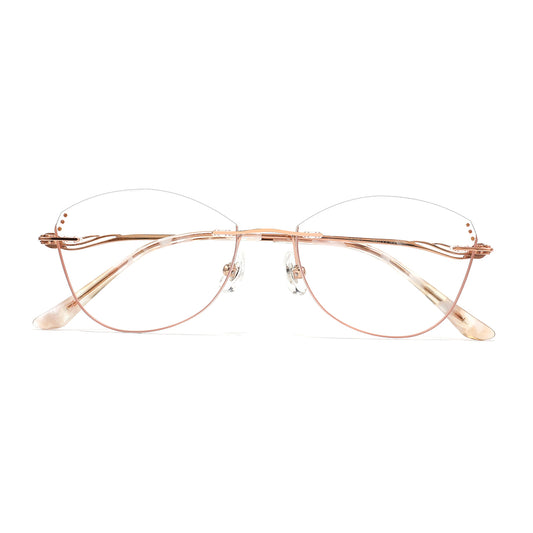 Shiloh Eyeglasses in Rose Gold