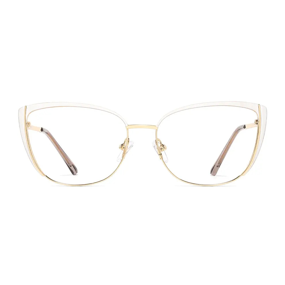 Talisha Eyeglasses in White & Gold