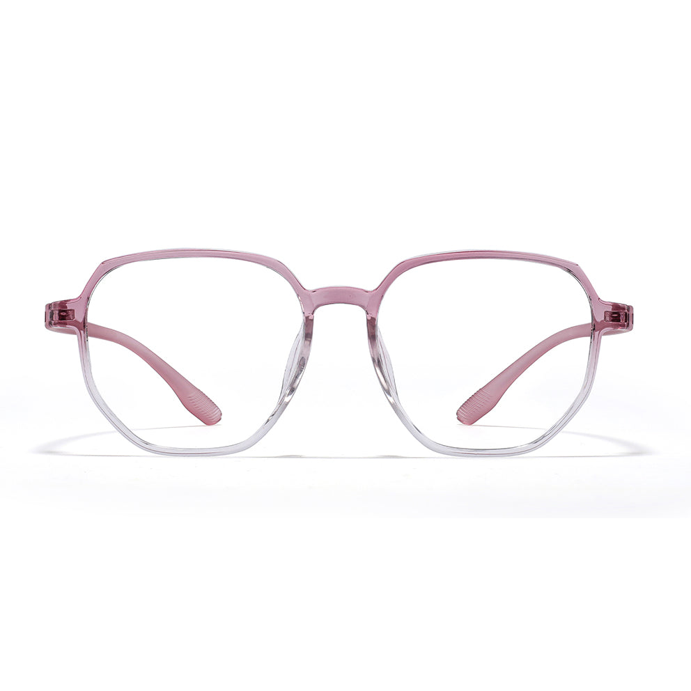 Hass Eyeglasses in Pink & Clear