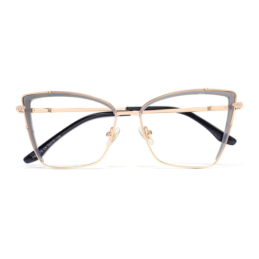 Darsey Eyeglasses in Grey & Rose Gold