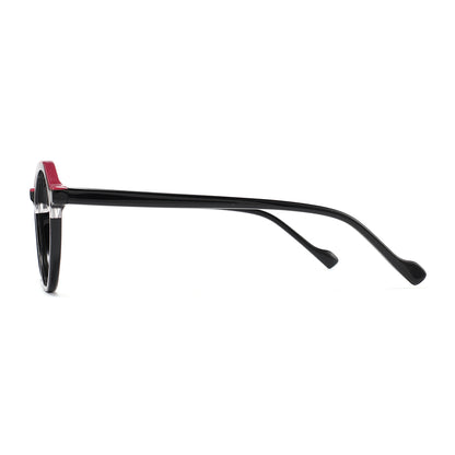 Sierra Eyeglasses in Black & Red