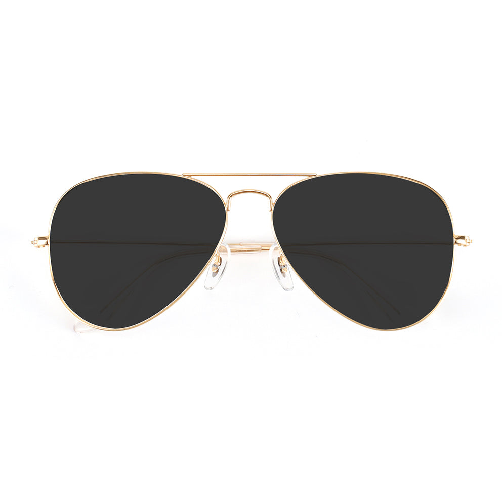 Air Sunglasses in Gold & Clear