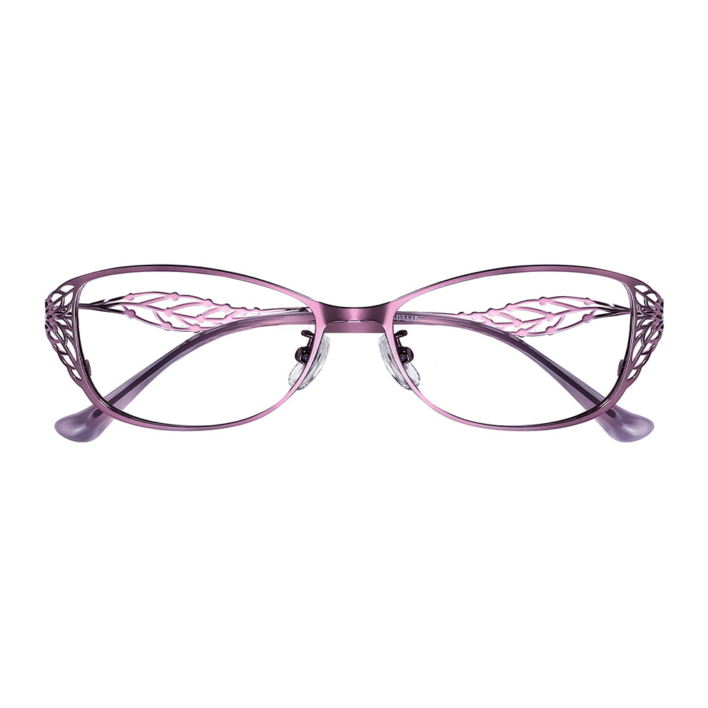 Leaf Eyeglasses in Purple