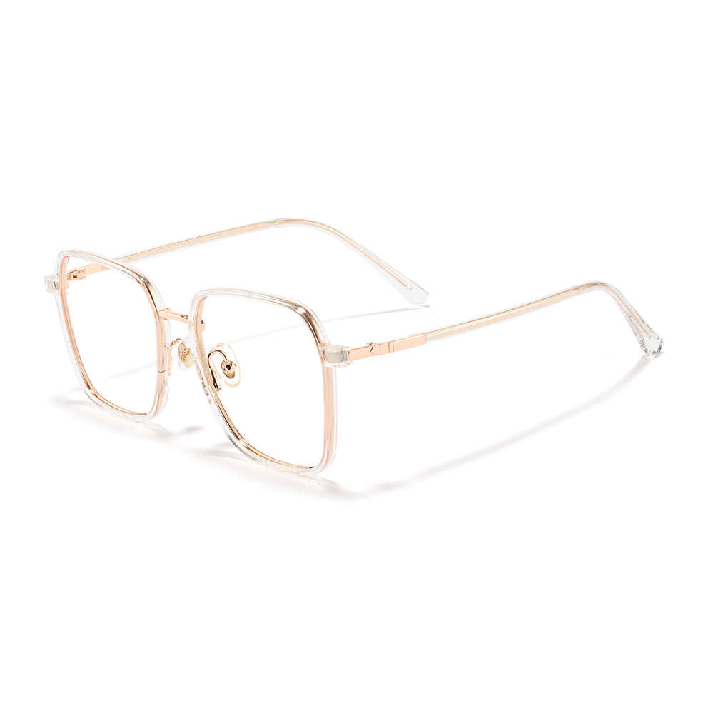 Diana Eyeglasses in Clear & Rose Gold