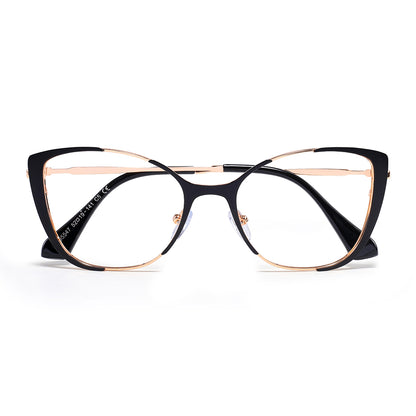 Rian Eyeglasses in Black & Gold