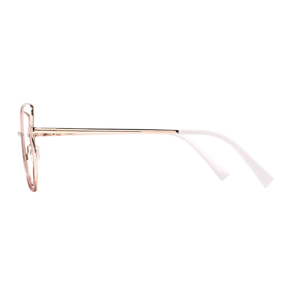 Tinny Eyeglasses in White & Pink