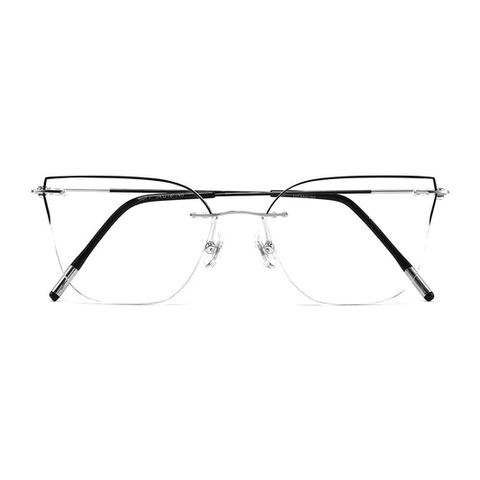 Aaricia Eyeglasses in Silver