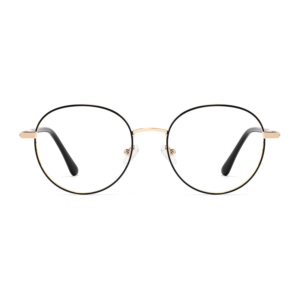 Muriel Eyeglasses in Black & Gold