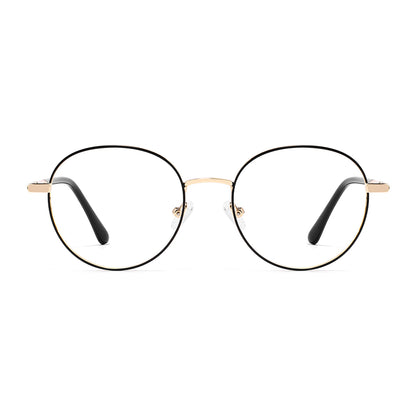 Muriel Eyeglasses in Black & Gold