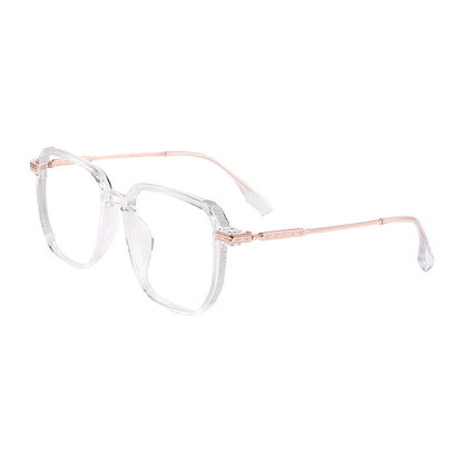 Romola Eyeglasses in Clear & Rose Gold