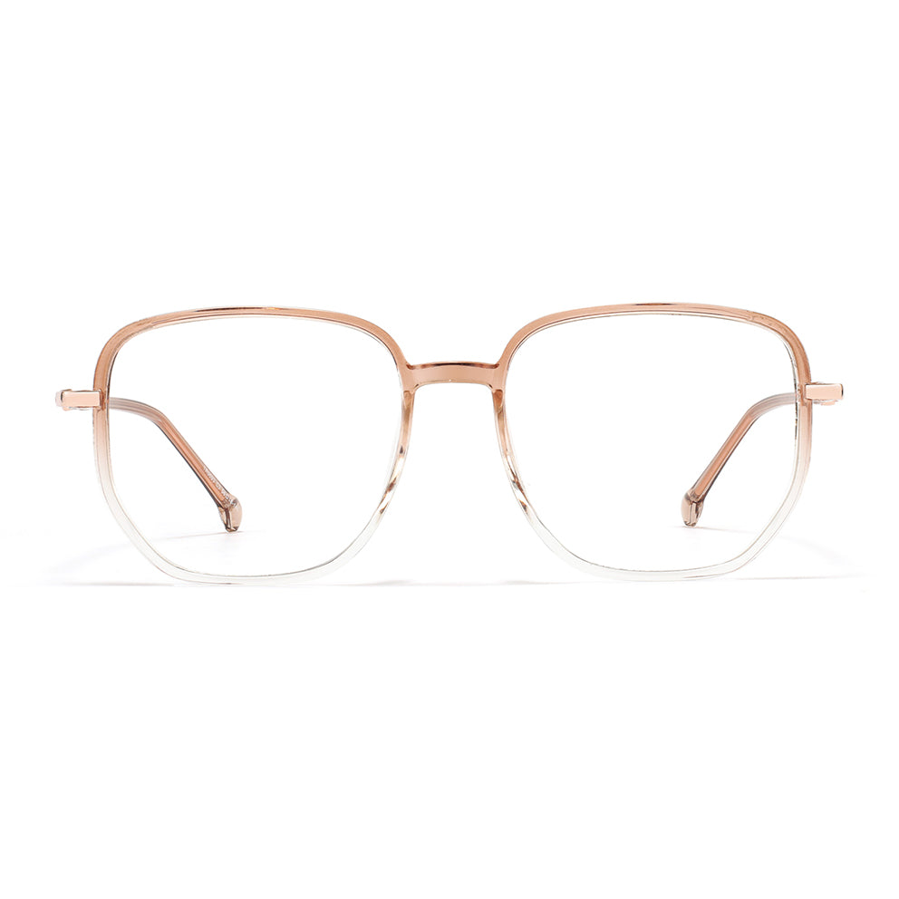 Gerda Eyeglasses in Brown & Clear