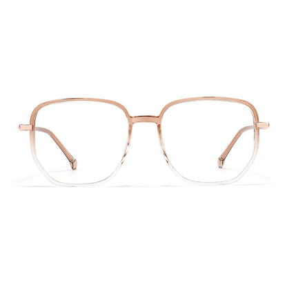 Gerda Eyeglasses in Brown & Clear