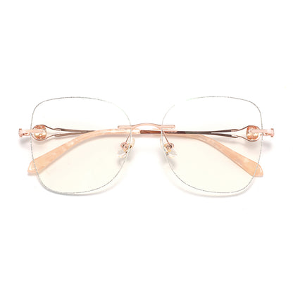 Citrine Eyeglasses in Rose Gold & Silver