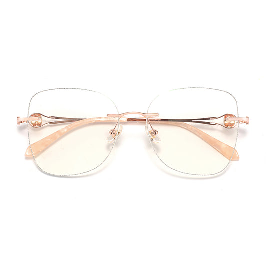 Citrine Eyeglasses in Rose Gold & Silver