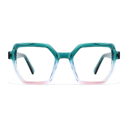 Aurelia Eyeglasses in Teal & Purple