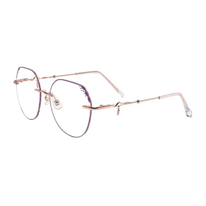 Anneli Eyeglasses in Rose Gold & Purple