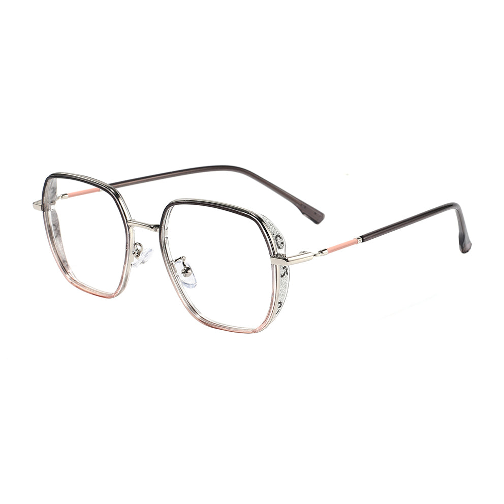 Michela Eyeglasses in Black & Pink