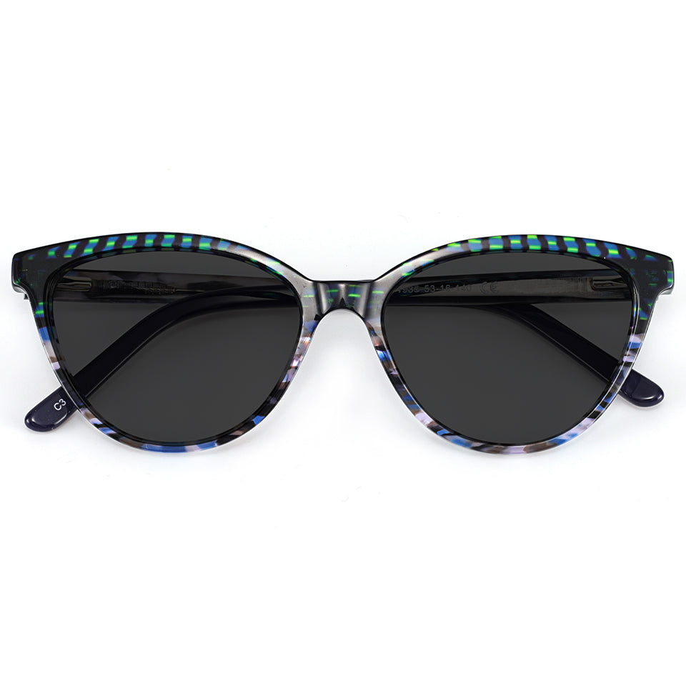 Ailie Sunglasses in Blue Texture