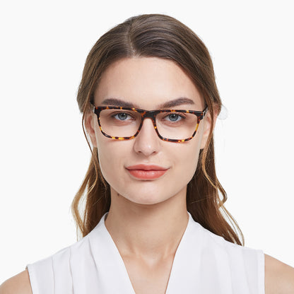 Jennifer Eyeglasses in Warm Tortoise