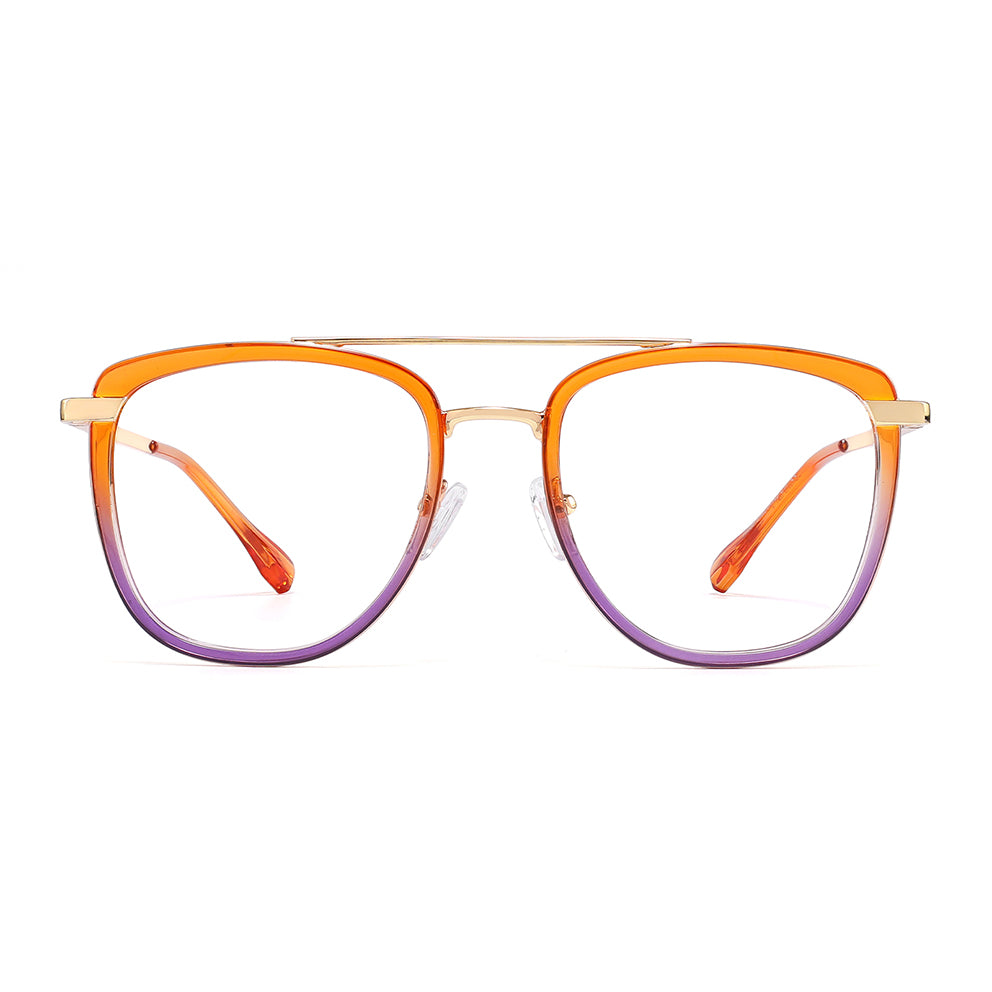 Simi Eyeglasses in Orange & Purple