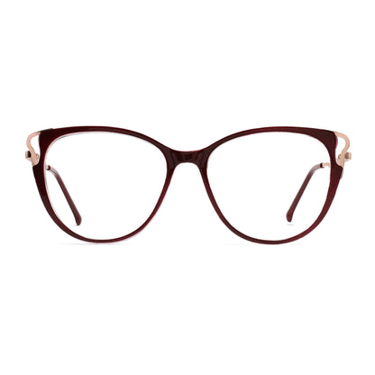 Trista Eyeglasses in Burgundy