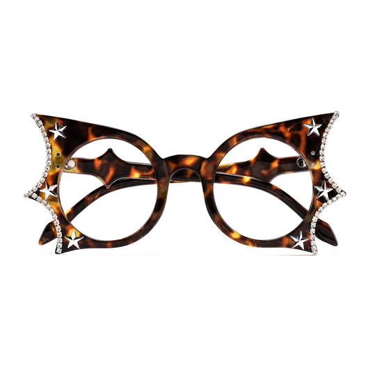 Jenna Eyeglasses in Warm Tortoise