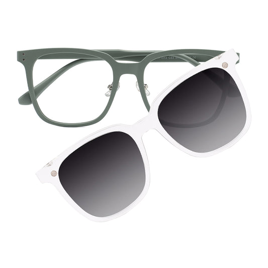 Fidelia Eyeglasses in Matte Green