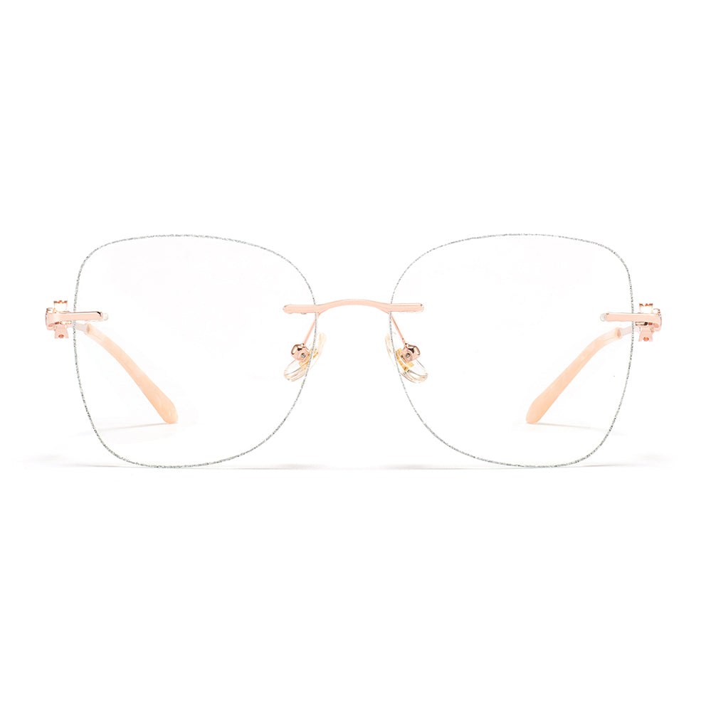 Citrine Eyeglasses in Rose Gold & Silver