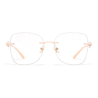 Citrine Eyeglasses in Rose Gold & Silver