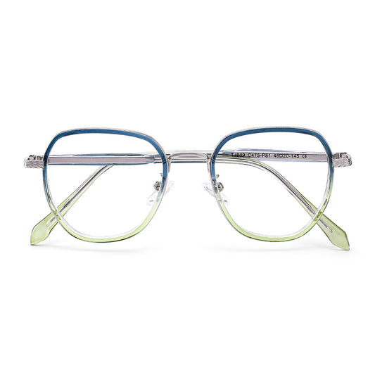 Keyla Eyeglasses in Blue & Clear Green