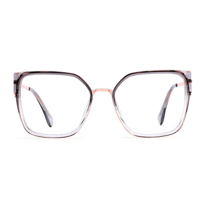 Bozi Eyeglasses in Grey & Clear