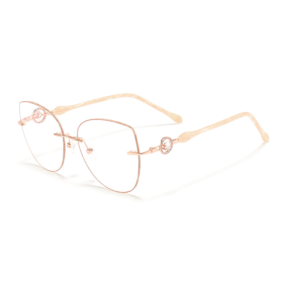 Eliza Eyeglasses in Rose Gold