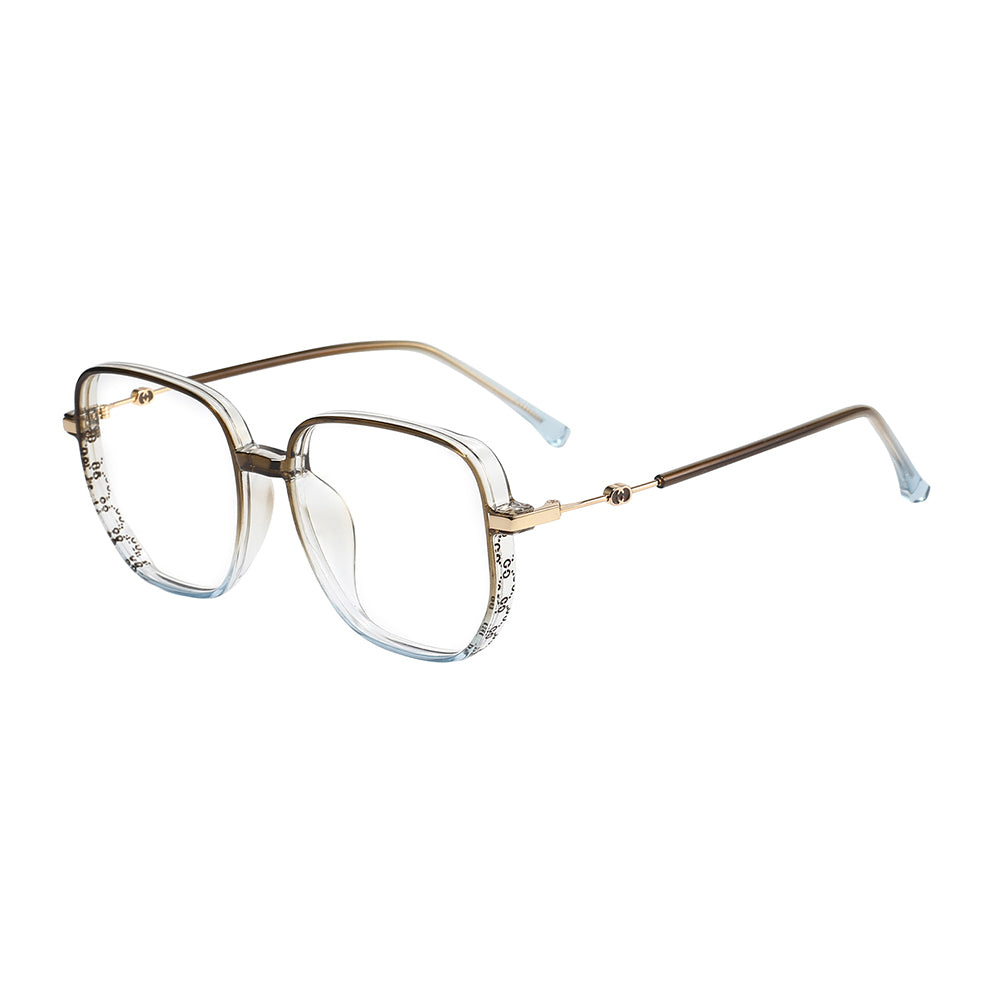 Carolyn Eyeglasses in Brown & Blue