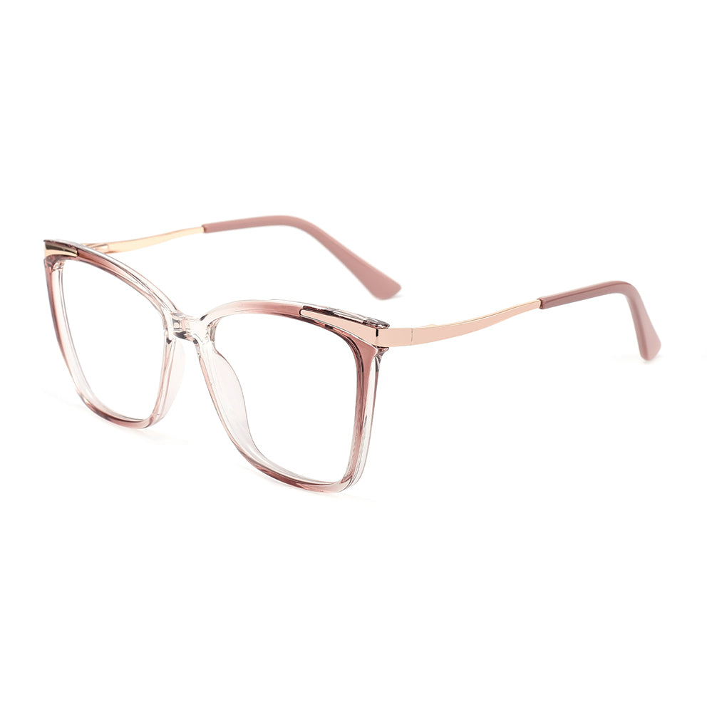 Sine Eyeglasses in Carmine & Champagne