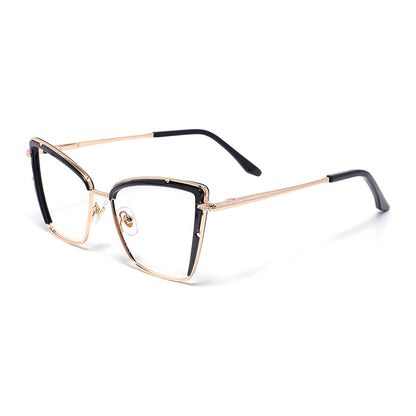 Darsey Eyeglasses in Black & Rose Gold