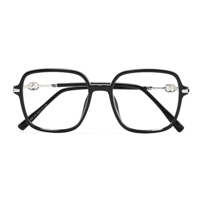 Cornelia Eyeglasses in Black & Silver